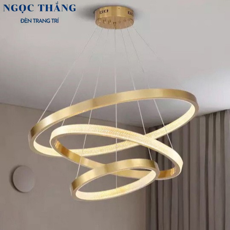 Đèn thả trần 3 vòng Led 40-60-80 trang trí phòng khách bàn ăn tích hợp Led 3 chế độ màu TH8122 Ngọc Thắng (Tặng kèm remote điều khiển từ xa) - Ảnh 17