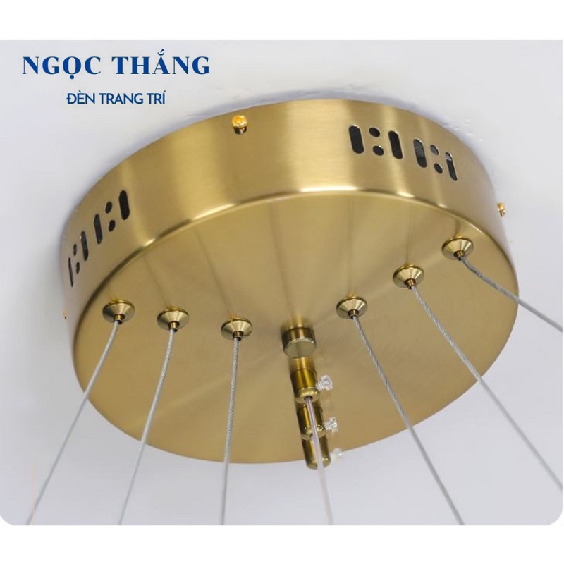 Đèn thả trần 3 vòng Led 40-60-80 trang trí phòng khách bàn ăn tích hợp Led 3 chế độ màu TH8122 Ngọc Thắng (Tặng kèm remote điều khiển từ xa) - Ảnh 12