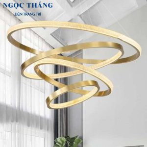 Đèn thả trần 3 vòng Led 40-60-80 trang trí phòng khách bàn ăn tích hợp Led 3 chế độ màu TH8122 Ngọc Thắng (Tặng kèm remote điều khiển từ xa) - Ảnh 10