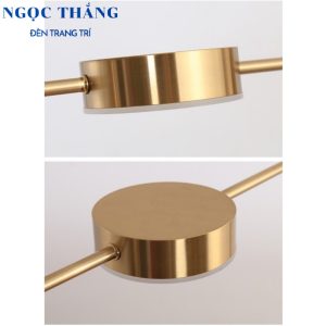 Đèn thả trần 5 bóng trang trí phòng khách bàn ăn Led 3 chế độ màu 40W 220V THCN222 Ngọc Thắng - Ảnh 8