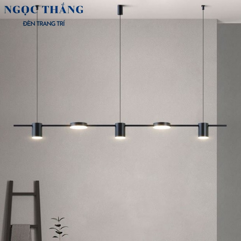 Đèn thả trần 5 bóng trang trí phòng khách bàn ăn Led 3 chế độ màu 40W 220V THCN228 Ngọc Thắng (Tặng kèm remote điều khiển từ xa)