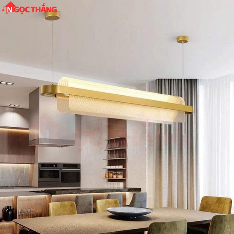Đèn thả trần bàn ăn 120cm trang trí quầy bar phòng làm việc Led 3 chế độ màu 220V TTK93 Ngọc Thắng