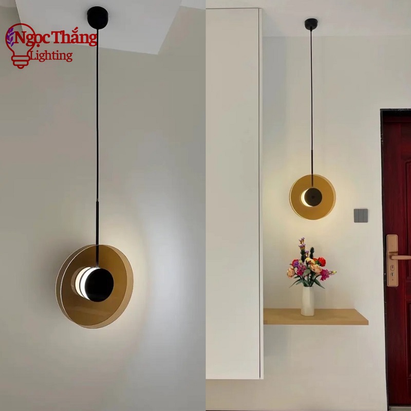 Đèn thả trần bàn ăn phi 28 trang trí phòng ngủ phòng khách Led 3 chế độ màu THD12 Ngọc Thắng