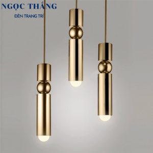 Đèn thả trần hình trụ trang trí phòng khách phòng ngủ bàn ăn quầy bar ánh sáng vàng Led 5W THD06 Ngọc Thắng - Ảnh 10