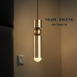 Đèn thả trần hình trụ trang trí phòng khách phòng ngủ bàn ăn quầy bar ánh sáng vàng Led 5W THD06 Ngọc Thắng
