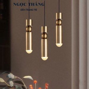 Đèn thả trần hình trụ trang trí phòng khách phòng ngủ bàn ăn quầy bar ánh sáng vàng Led 5W THD06 Ngọc Thắng - Ảnh 9