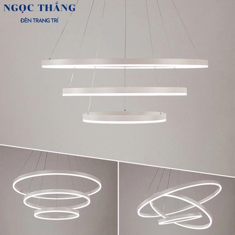 Đèn thả trần 3 led 20-40-60 trang trí phòng khách bàn ăn tích hợp Led 3 chế độ màu TH822 Ngọc Thắng (Tặng kèm remote điều khiển từ xa) - Ảnh 5