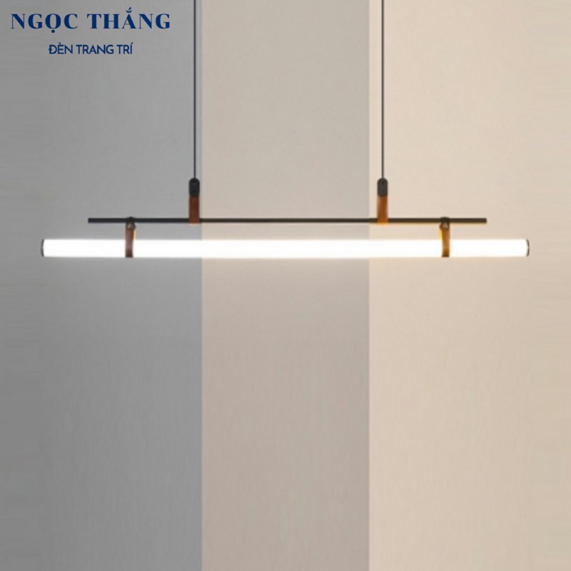 Đèn thả trần ngang 115cm trang trí văn phòng bàn ăn Led 3 màu TTK117 Ngọc Thắng (Kèm remote) - Ảnh 22