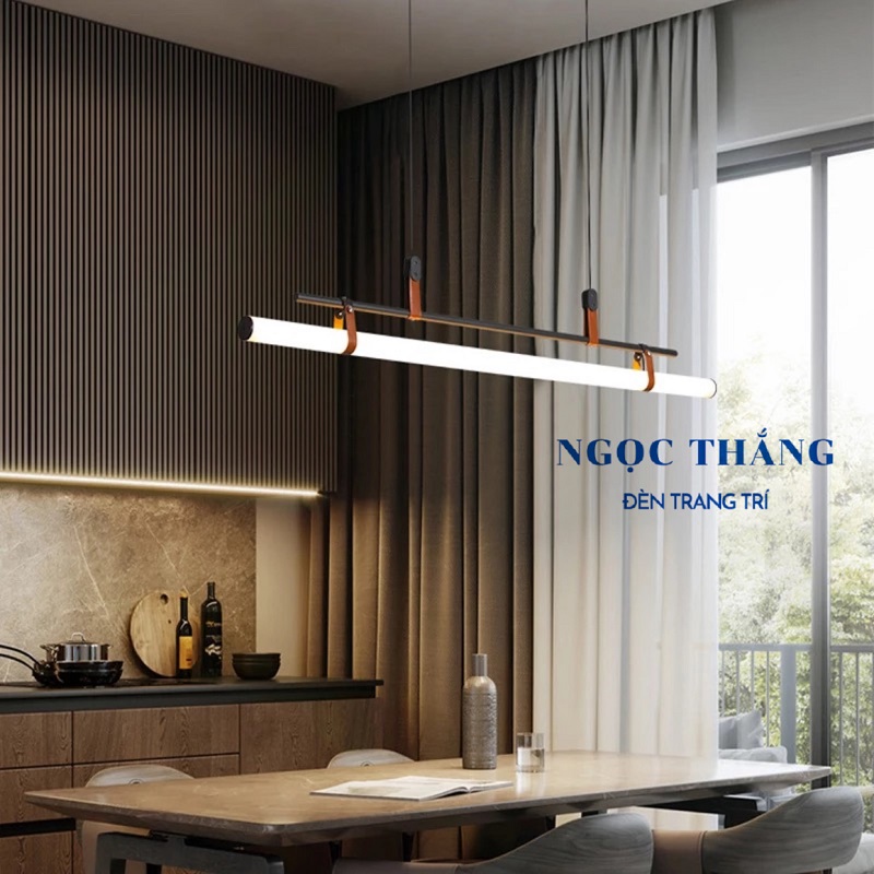 Đèn thả trần ngang 115cm trang trí văn phòng bàn ăn Led 3 màu TTK117 Ngọc Thắng (Kèm remote) - Ảnh 18