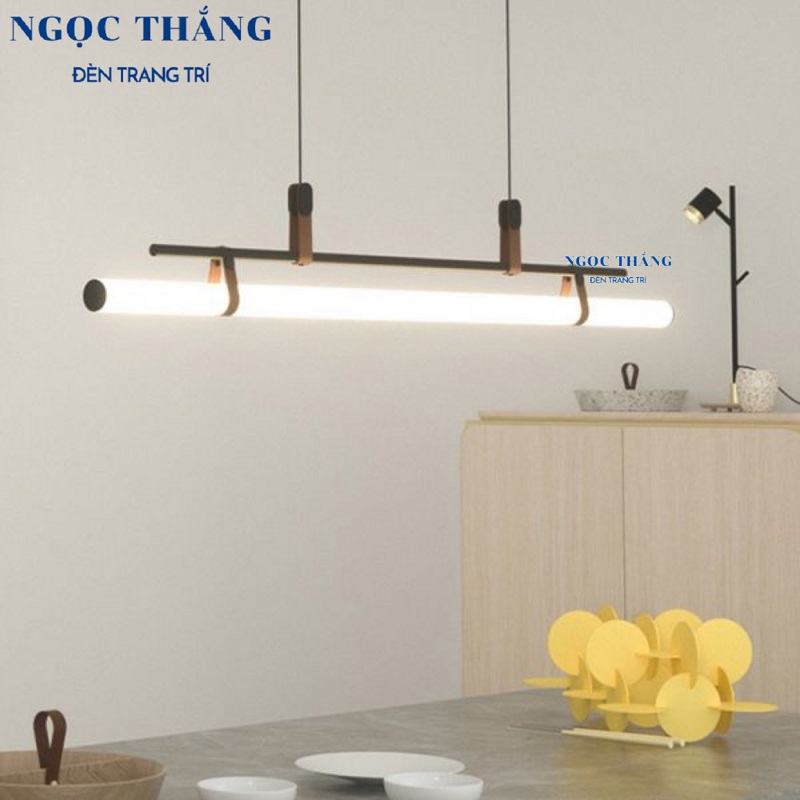 Đèn thả trần ngang 115cm trang trí văn phòng bàn ăn Led 3 màu TTK117 Ngọc Thắng (Kèm remote) - Ảnh 29