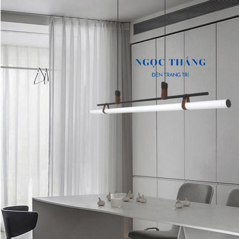Đèn thả trần ngang 115cm trang trí văn phòng bàn ăn Led 3 màu TTK117 Ngọc Thắng (Kèm remote) - Ảnh 26
