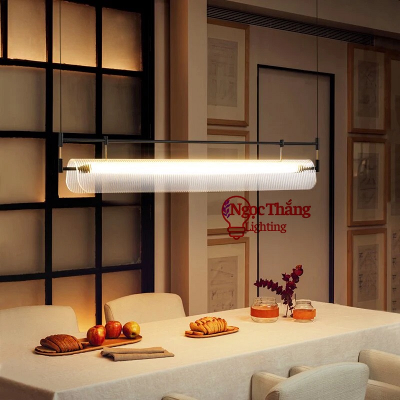 Đèn thả trần nghệ thuật trang trí bàn ăn phòng khách Led 3 chế độ màu 25W 220V TTK89 Ngọc Thắng (Tặng kèm remote điều khiển từ xa)