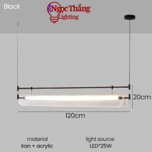 Alternative view of Đèn thả trần nghệ thuật trang trí bàn ăn phòng khách Led 3 chế độ màu 25W 220V TTK89 Ngọc Thắng (Tặng kèm remote điều khiển từ xa)