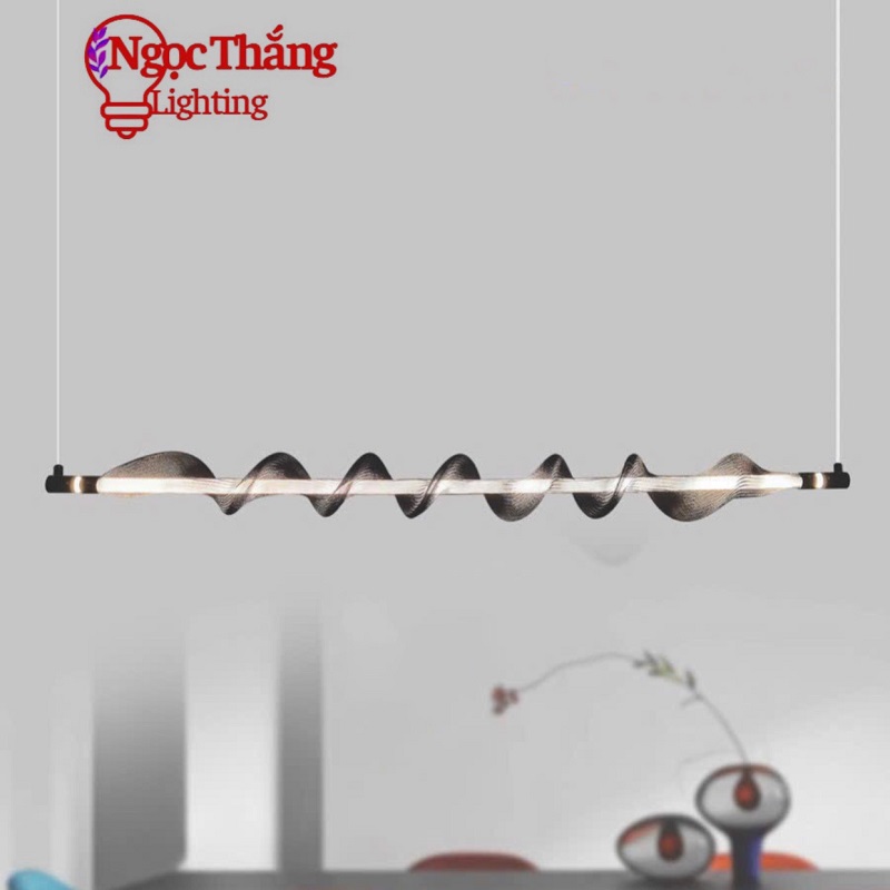 Đèn thả trần nghệ thuật trang trí bàn ăn phòng khách Led 3 chế độ màu 30W 220V TTK96 Ngọc Thắng
