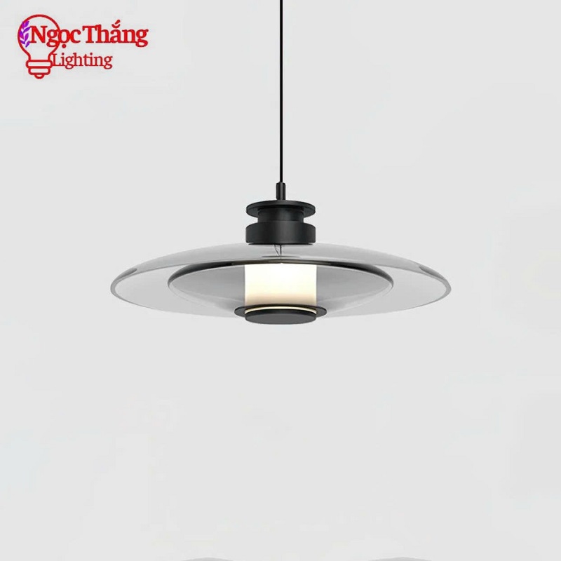 Đèn thả trần thuỷ tinh trang trí bàn ăn phòng ngủ phòng khách Led Vàng 3000K 220V TT47 Ngọc Thắng