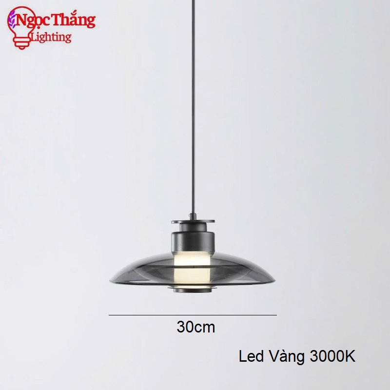Đèn thả trần thuỷ tinh trang trí bàn ăn phòng ngủ phòng khách Led Vàng 3000K 220V TT47 Ngọc Thắng - Ảnh 10