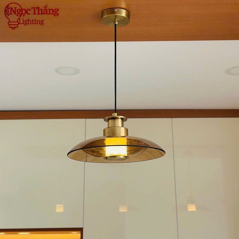 Đèn thả trần thuỷ tinh trang trí bàn ăn phòng ngủ phòng khách Led Vàng 3000K 220V TT47 Ngọc Thắng - Ảnh 20