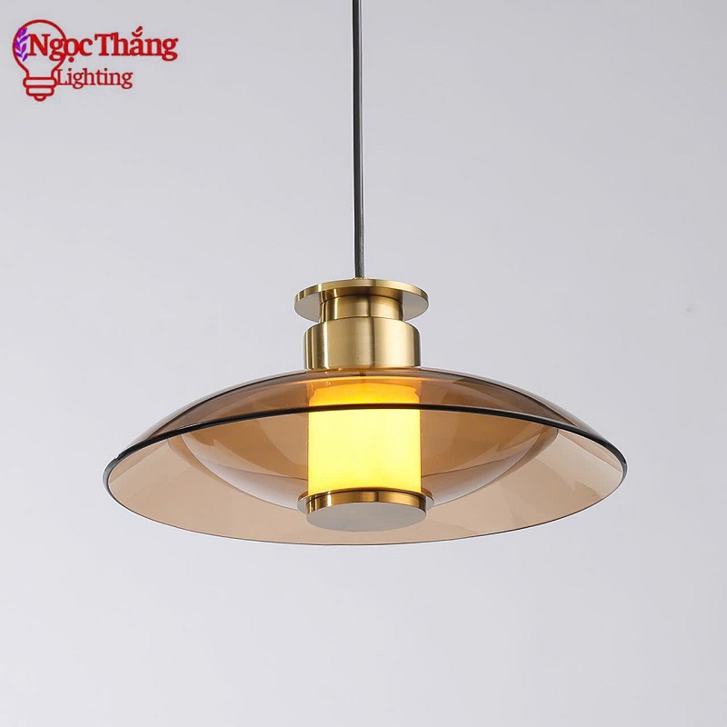 Đèn thả trần thuỷ tinh trang trí bàn ăn phòng ngủ phòng khách Led Vàng 3000K 220V TT47 Ngọc Thắng - Ảnh 18