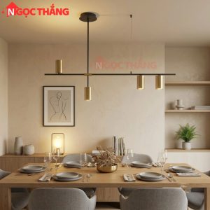 Alternative view of Đèn trần 4 bóng trang trí phòng khách phòng ngủ bàn ăn Led 48W 220V TTK110N4 Ngọc Thắng