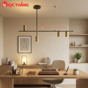 Đèn trần 4 bóng trang trí phòng khách phòng ngủ bàn ăn Led 48W 220V TTK110N4 Ngọc Thắng