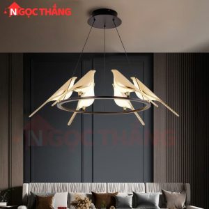 Alternative view of Đèn thả trần trang trí bàn ăn phòng ngủ phòng khách 36w ánh sáng vàng T9008/6 220V Ngọc Thắng (Tặng kèm bóng)