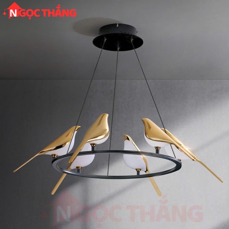 Đèn thả trần trang trí bàn ăn phòng ngủ phòng khách 36w ánh sáng vàng T9008/6 220V Ngọc Thắng (Tặng kèm bóng) - Ảnh 7