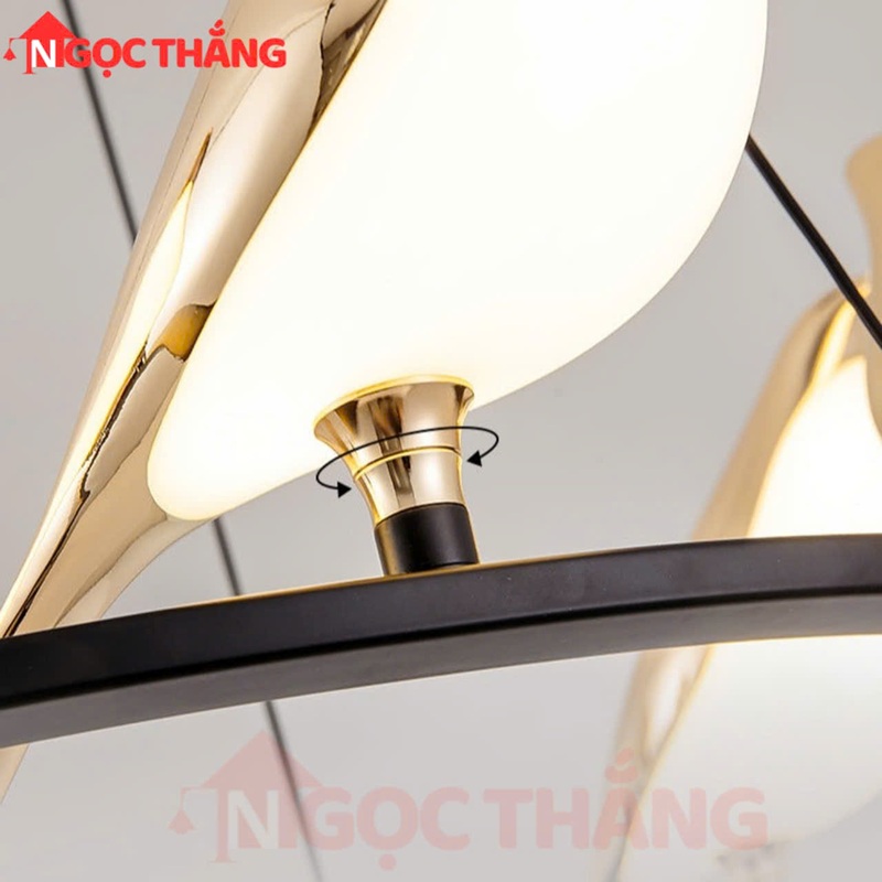 Đèn thả trần trang trí bàn ăn phòng ngủ phòng khách 36w ánh sáng vàng T9008/6 220V Ngọc Thắng (Tặng kèm bóng) - Ảnh 4
