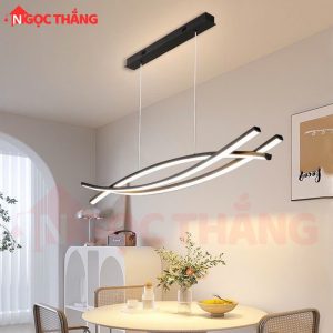 Alternative view of Đèn thả trần hiện đại trang trí phòng khách bàn ăn Led 3 chế độ màu 220V T055C Ngọc Thắng (Tặng kèm remote điều khiển từ xa tiện dụng)