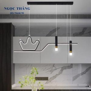 Đèn thả trần trang trí phòng khách bàn ăn Led 3 chế độ màu TH8303 Ngọc Thắng (Kèm remote điều khiển từ xa) - Ảnh 3