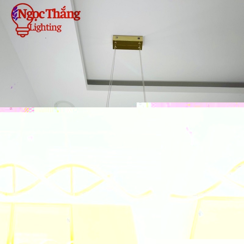 Alternative view of Đèn thả trần trang trí phòng khách bàn ăn Led 3 chế độ màu 30W T243C Ngọc Thắng (Tặng kèm remote điều khiển từ xa tiện dụng)