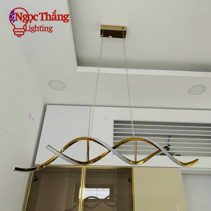 Đèn thả trần trang trí phòng khách bàn ăn Led 3 chế độ màu 30W T243C Ngọc Thắng (Tặng kèm remote điều khiển từ xa tiện dụng) - Ảnh 2