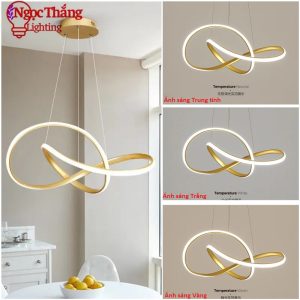 Alternative view of Đèn thả trần trang trí phòng khách bàn ăn Led 3 chế độ màu 48W T4401 Ngọc Thắng (Tặng kèm remote điều khiển từ xa tiện dụng)