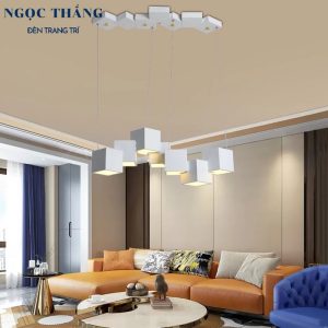 Đèn thả trần trang trí phòng khách bàn ăn Led 3 chế độ màu THD7043 Ngọc Thắng (Tặng kèm remote điều khiển từ xa)