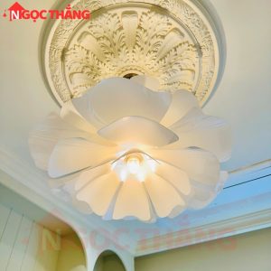 Đèn thả trần hình hoa trang trí bàn ăn phòng khách phòng ngủ 8W E27 220V TTK74 Ngọc Thắng - Ảnh 8