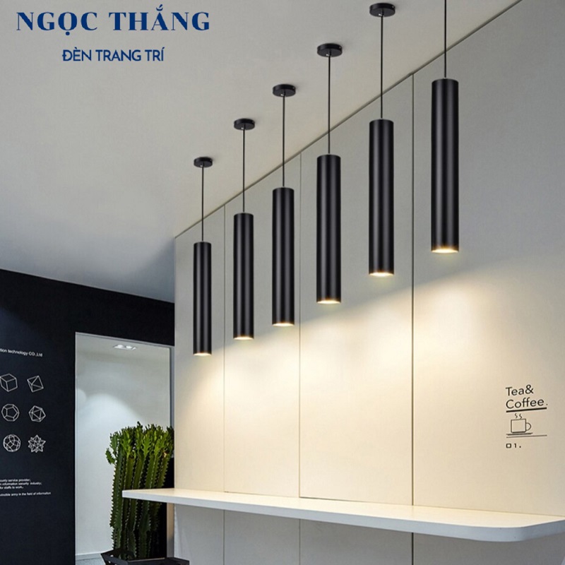 Đèn thả trần hình trụ trang trí phòng ngủ quầy bar bàn ăn Led 7W 220V THCN123 Ngọc Thắng