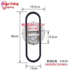 Alternative view of Đèn tranh treo tường trang trí phòng khách phòng ngủ cầu thang Led 3 màu 24W 220V V9152 Ngọc Thắng