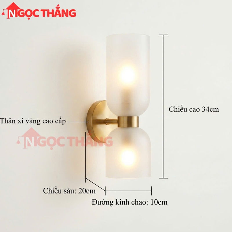 Đèn treo tường ốp tường trang trí phòng khách phòng ngủ cầu thang Led 10W 220V VK113 Ngọc Thắng - Ảnh 2