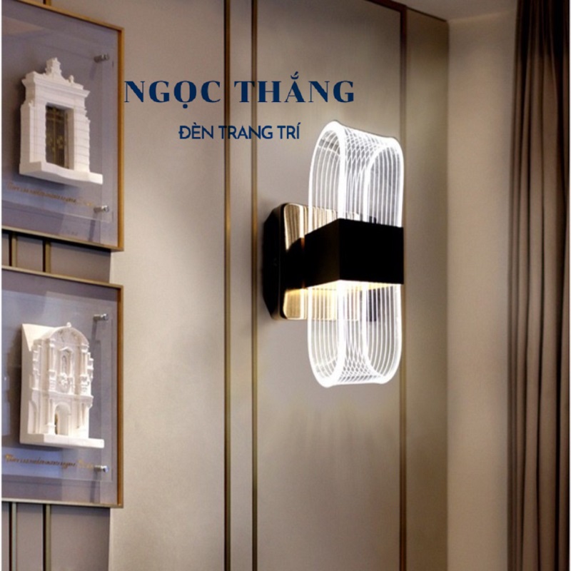 Đèn Led treo tường gắn tường trang trí phòng ngủ phòng khách cầu thang 8W Led 3 chế độ màu 220V GT467 Ngọc Thắng - Ảnh 7