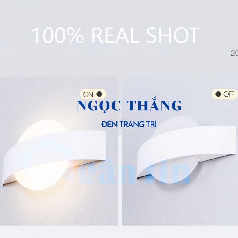 Đèn Led treo tường ốp tường trang trí trong nhà cầu thang ánh sáng vàng Led 7W GT341 Ngọc Thắng - Ảnh 13