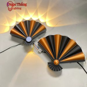 Alternative view of Đèn treo tường rẻ quạt hắt tường 8 tia led ngoài trời trong nhà cầu thang Led 8W MS53 Ngọc Thắng