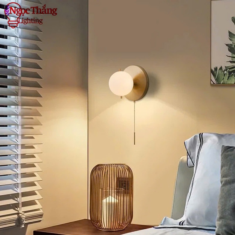 Đèn treo tường đèn ngủ ốp tường trang trí phòng khách phòng ngủ Led 3 màu 8W 220V VK134 Ngọc Thắng