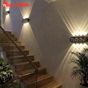 Alternative view of Đèn treo tường ngoài trời hắt 8 tia trang trí cầu thang Led 16W 220V VNT990/4 Ngọc Thắng