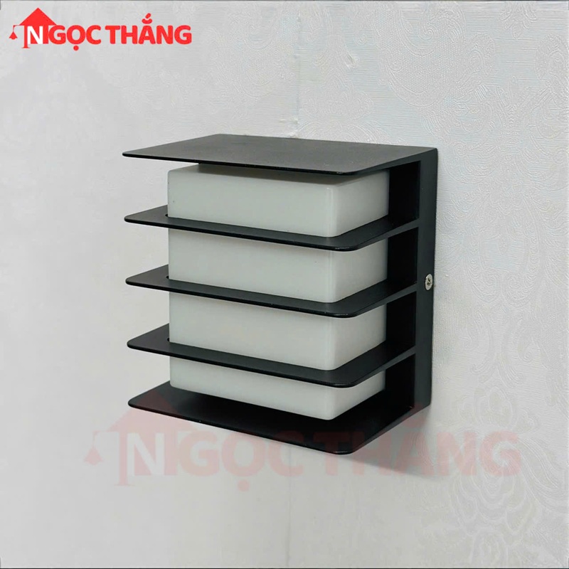 Đèn treo tường ngoài trời chống nước trang trí cầu thang Led 12W 220V VNT1078 Ngọc Thắng - Ảnh 4