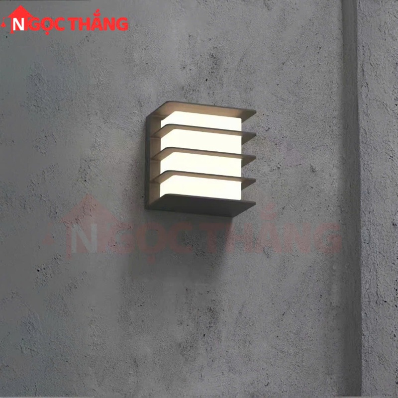 Đèn treo tường ngoài trời chống nước trang trí cầu thang Led 12W 220V VNT1078 Ngọc Thắng - Ảnh 3