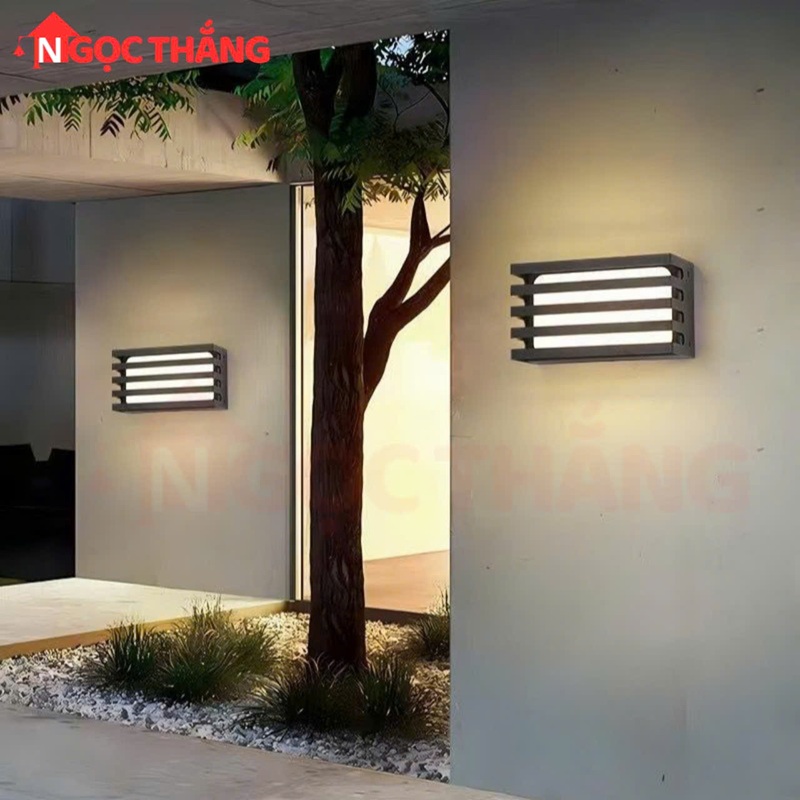 Đèn treo tường ngoài trời chống nước trang trí cầu thang Led 12W 220V VNT1078 Ngọc Thắng - Ảnh 7