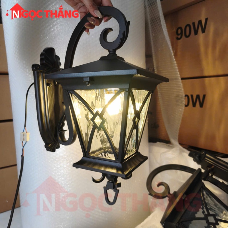 Đèn treo tường ngoài trời gắn tường ốp tường trang trí cổng hành lang 220V GTNT13 Ngọc Thắng - Ảnh 3