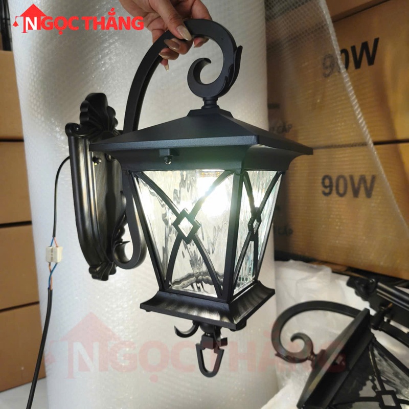 Đèn treo tường ngoài trời gắn tường ốp tường trang trí cổng hành lang 220V GTNT13 Ngọc Thắng - Ảnh 4