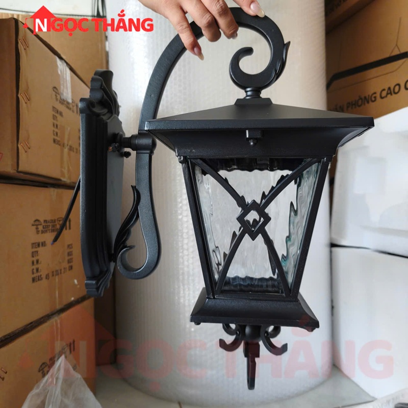 Đèn treo tường ngoài trời gắn tường ốp tường trang trí cổng hành lang 220V GTNT13 Ngọc Thắng - Ảnh 8