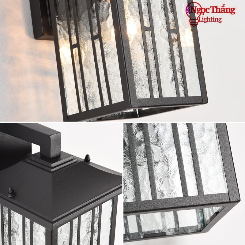 Đèn treo tường ngoài trời gắn tường ốp cột đèn trụ cổng 12W 220V E27 GTNT20 Ngọc Thắng - Ảnh 9