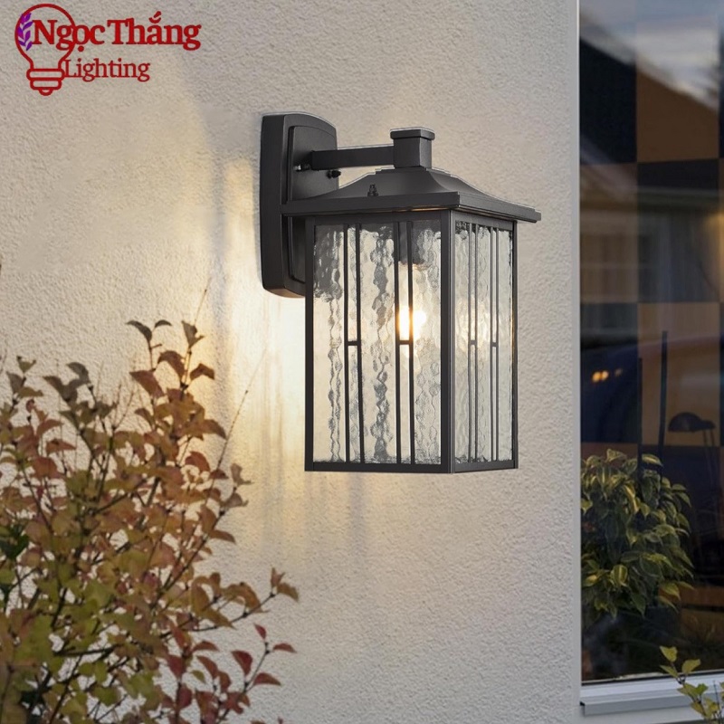 Đèn treo tường ngoài trời gắn tường ốp cột đèn trụ cổng 12W 220V E27 GTNT20 Ngọc Thắng